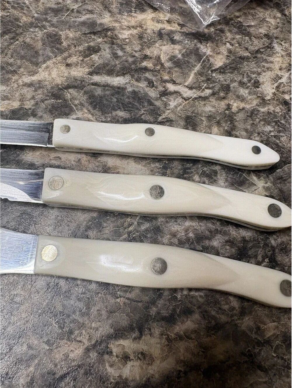 Cutco 1768 Spatula Spreader, 1721 Trimmer, 1720 Paring Knives.